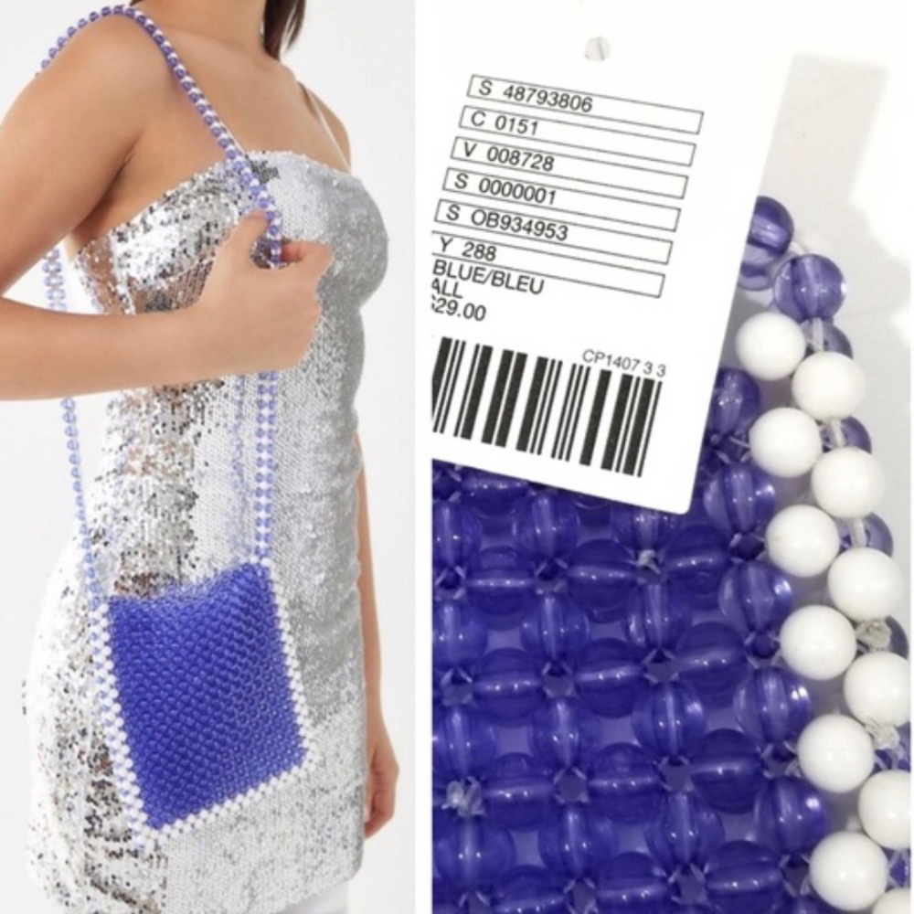 Urban outfitters beaded cross body bag